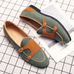 Dalton Contrast Buckle Loafer