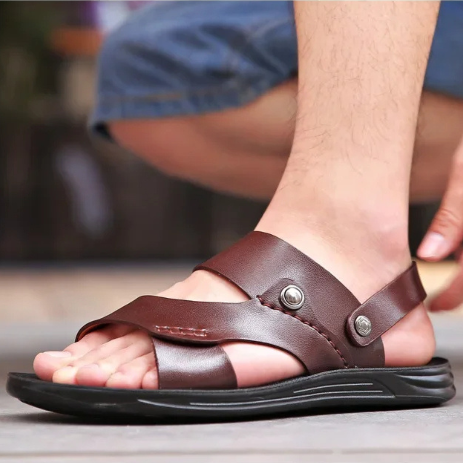 Driftwood Leather Sandal - Image 12